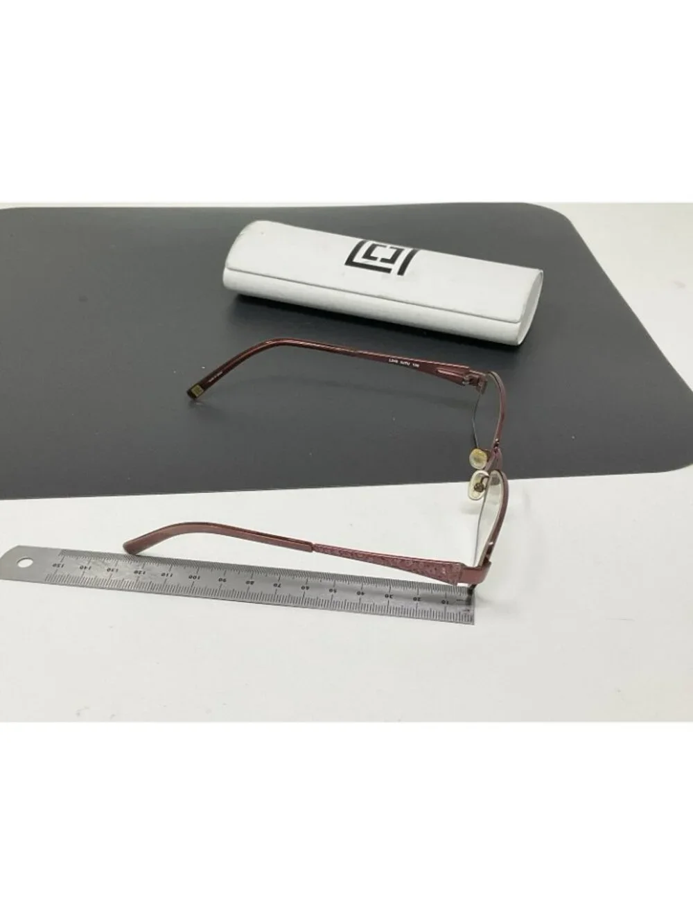 Liz Claiborne Eyeglasses Womens Burgundy L345 0JTU Metal Frames 51-16-135